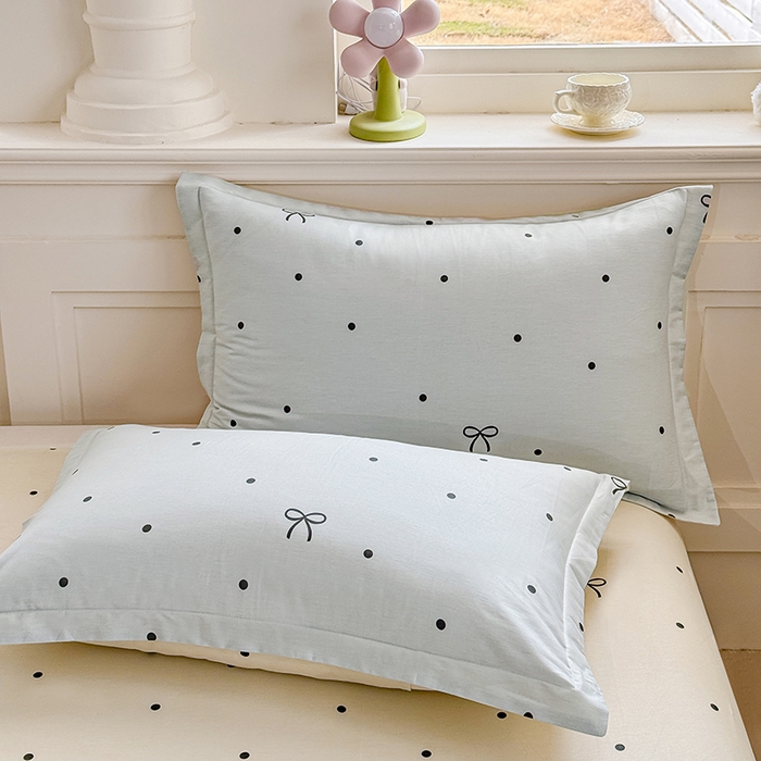 91家纺网 家纺一手货源 找家纺 佑金甜 2026新款精梳全棉印花四件套 奶盐气泡