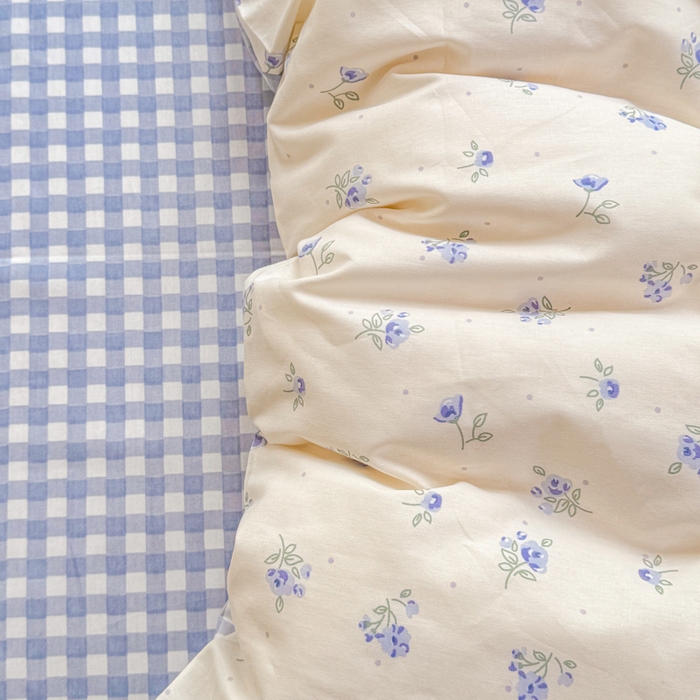 91家纺网 家纺一手货源 找家纺 佑金甜 2026新款精梳全棉印花四件套 夏日铃兰