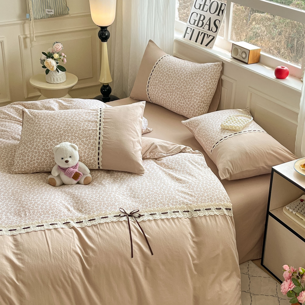 91家纺网 家纺一手货源 找家纺 （总）菲梵家纺 2026新款法式花边A类云朵棉床笠单件床笠单品单床笠