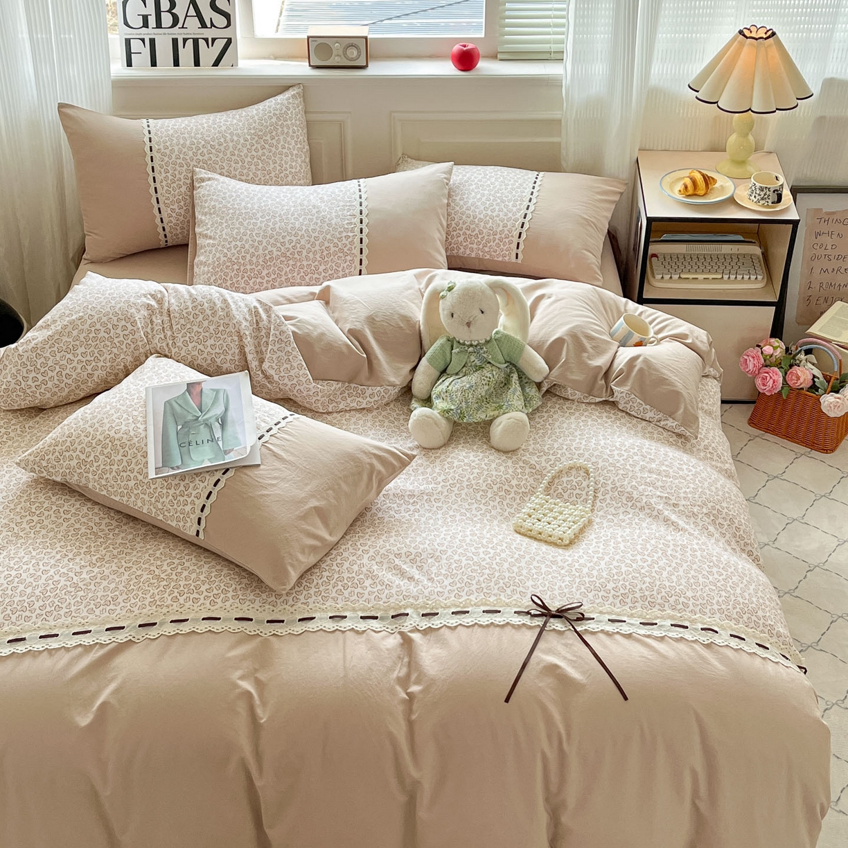 91家纺网 家纺一手货源 找家纺 （总）菲梵家纺 2026新款法式花边A类云朵棉床笠单件床笠单品单床笠