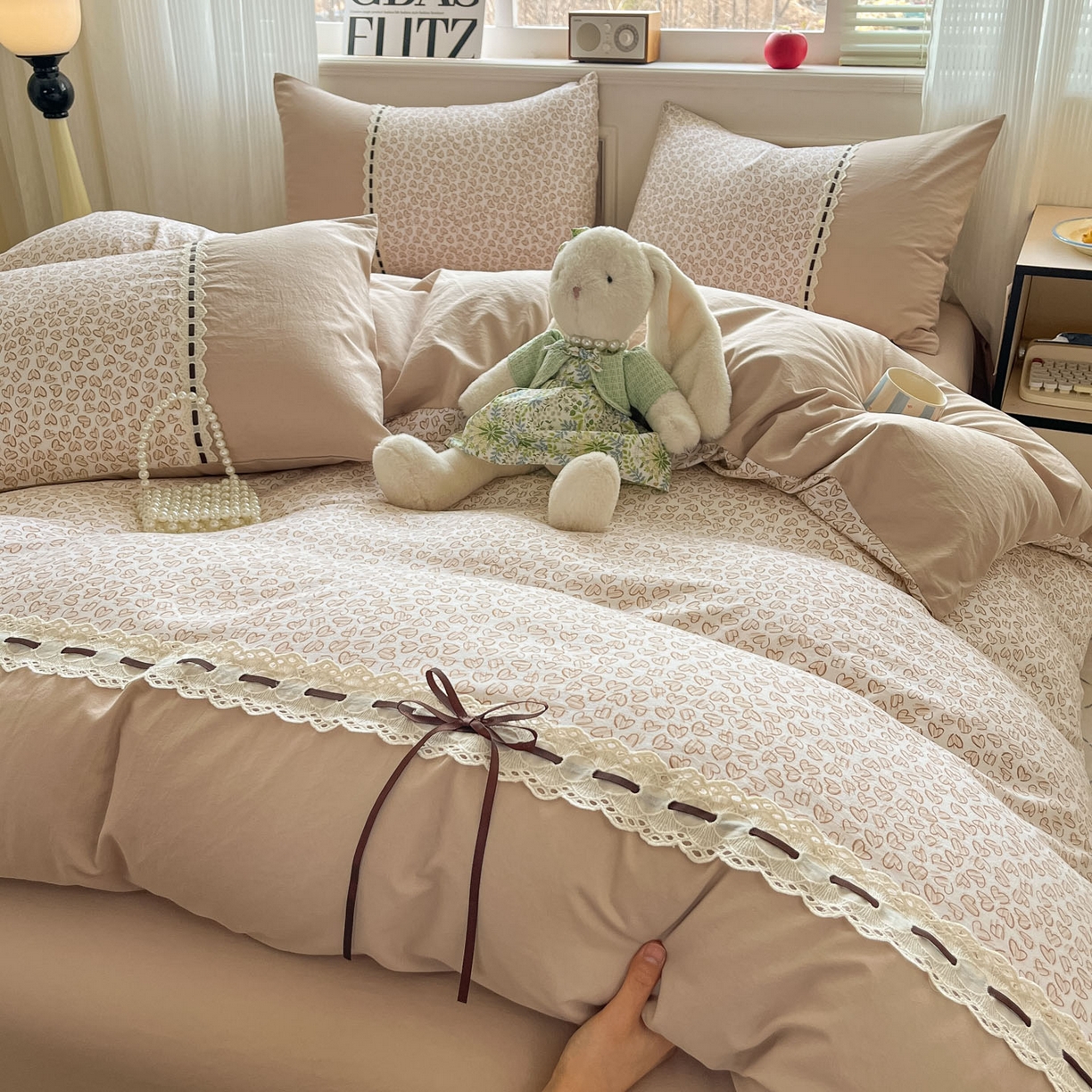 91家纺网 家纺一手货源 找家纺 （总）菲梵家纺 2026新款法式花边A类云朵棉床笠单件床笠单品单床笠