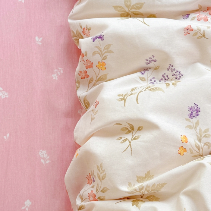 91家纺网 家纺一手货源 找家纺 佑金甜 2026新款精梳全棉印花四件套 小梨漫