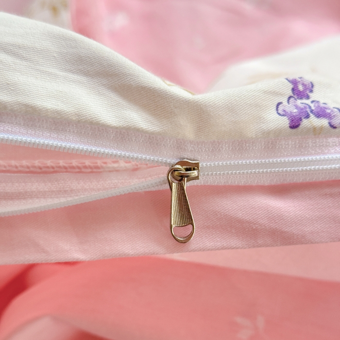 91家纺网 家纺一手货源 找家纺 佑金甜 2026新款精梳全棉印花四件套 小梨漫