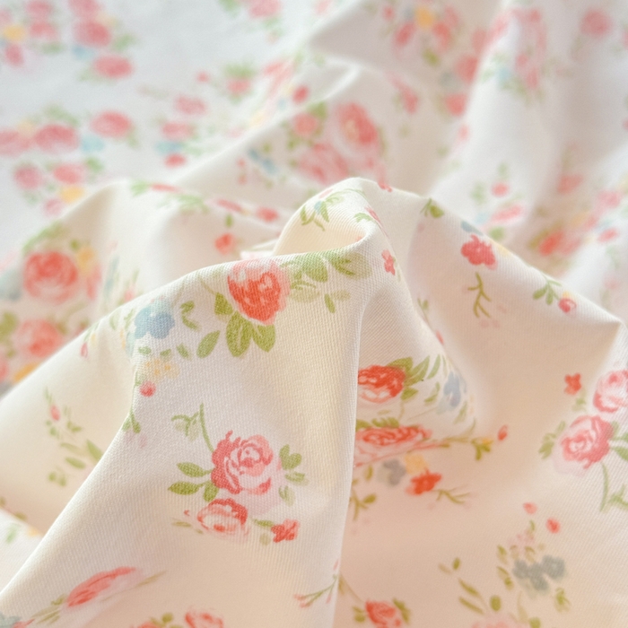 91家纺网 家纺一手货源 找家纺 佑金甜 2026新款精梳全棉印花四件套 昕薇花语