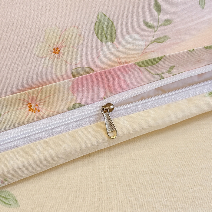 91家纺网 家纺一手货源 找家纺 佑金甜 2026新款精梳全棉印花四件套 星花漫