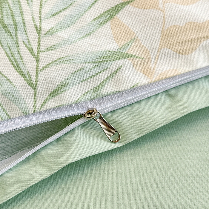 91家纺网 家纺一手货源 找家纺 佑金甜 2026新款精梳全棉印花四件套 叶语