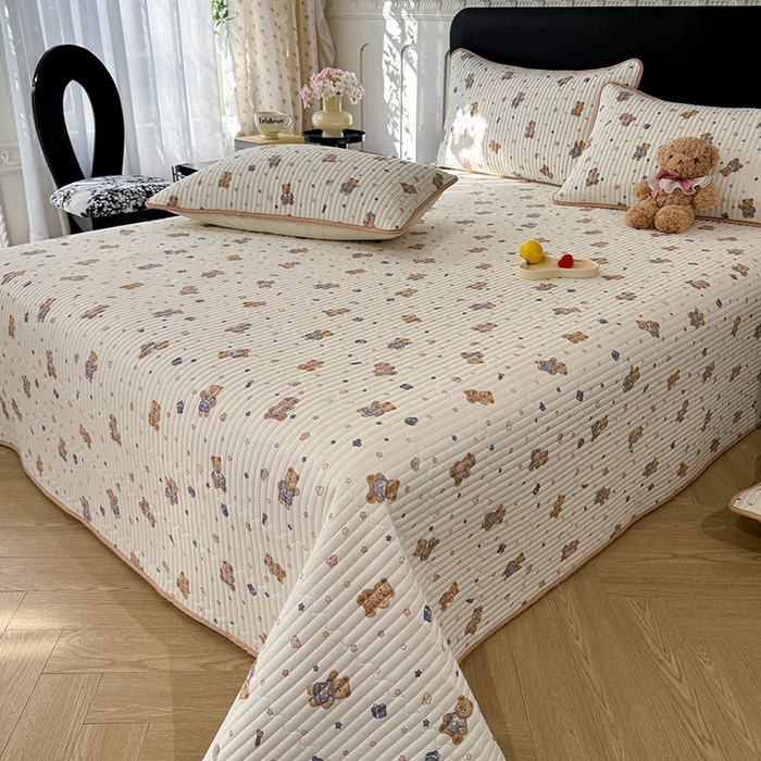 91家纺网 家纺一手货源 找家纺 （总）美达家纺 2026新款密道款夹棉全棉防滑床盖四件套