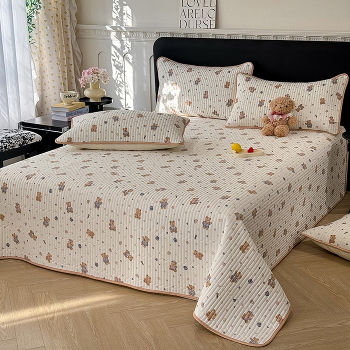 91家纺网 家纺一手货源 找家纺 （总）美达家纺 2026新款密道款夹棉全棉防滑床盖四件套