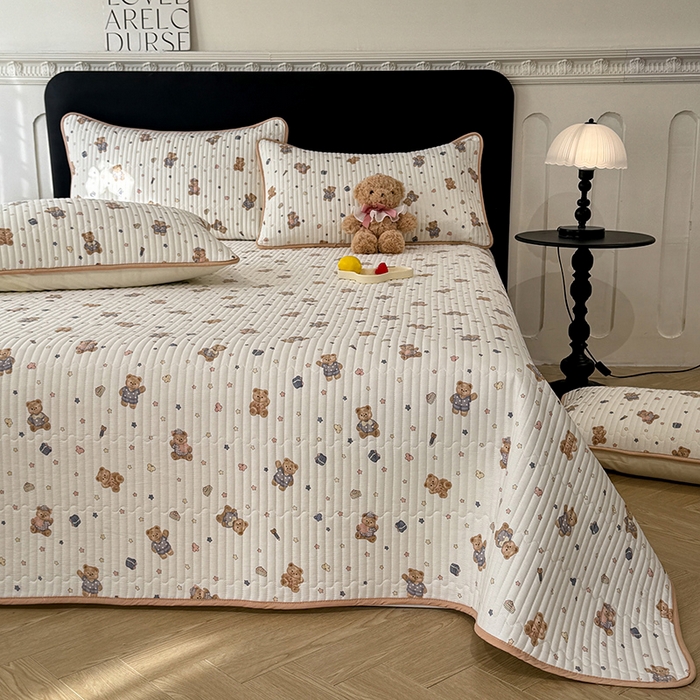 91家纺网 家纺一手货源 找家纺 （总）美达家纺 2026新款密道款夹棉全棉防滑床盖四件套