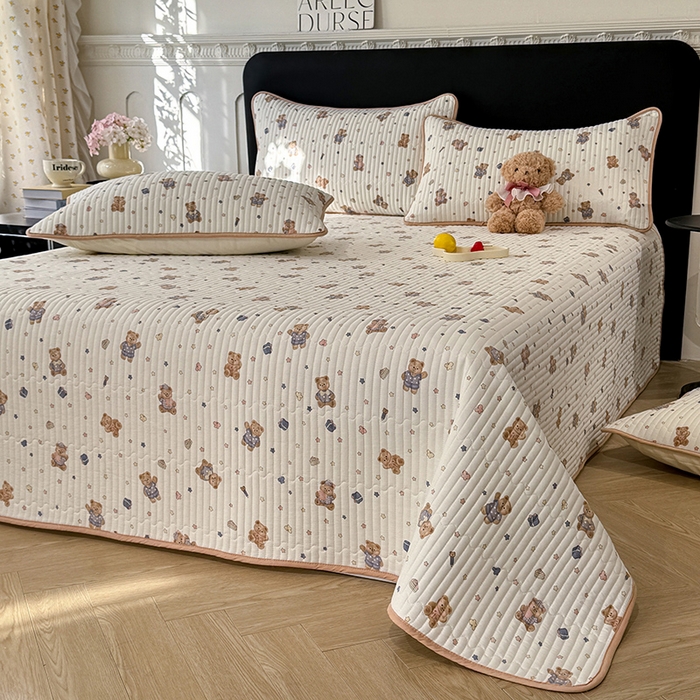 91家纺网 家纺一手货源 找家纺 （总）美达家纺 2026新款密道款夹棉全棉防滑床盖四件套