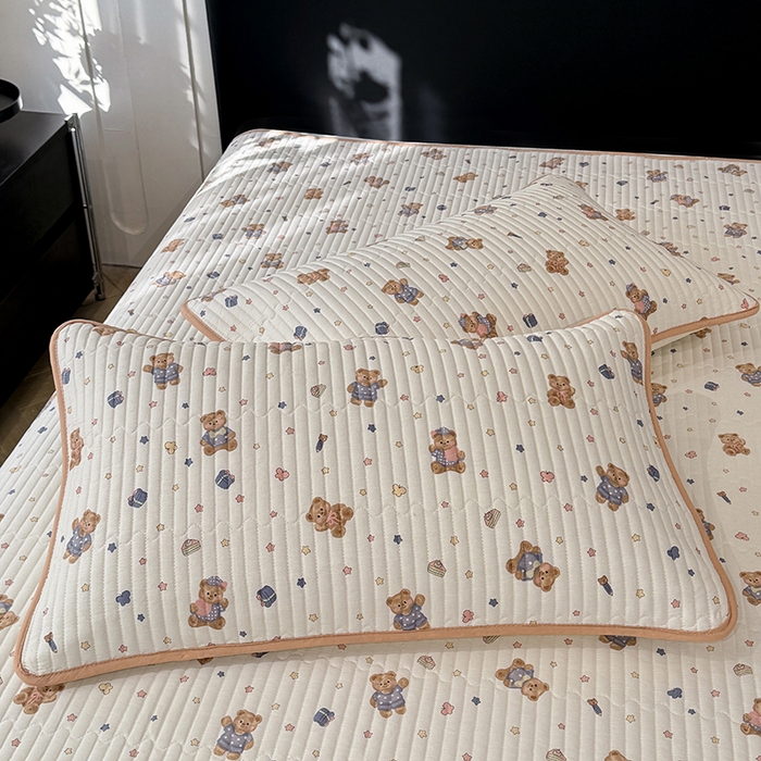 91家纺网 家纺一手货源 找家纺 （总）美达家纺 2026新款密道款夹棉全棉防滑床盖四件套