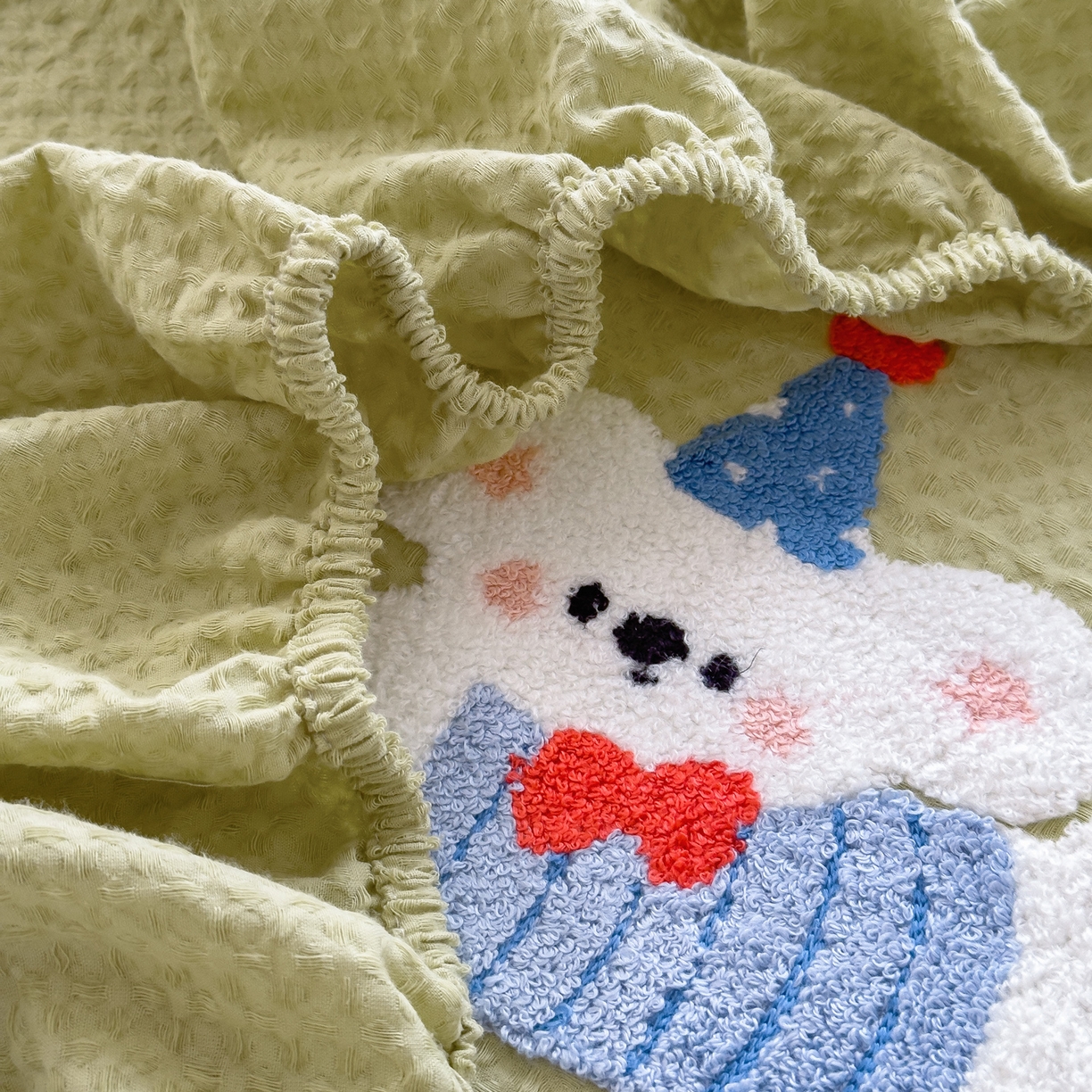 91家纺网 家纺一手货源 找家纺 （总）席世家 2026新款全棉纯棉华夫格单床笠 床笠单件