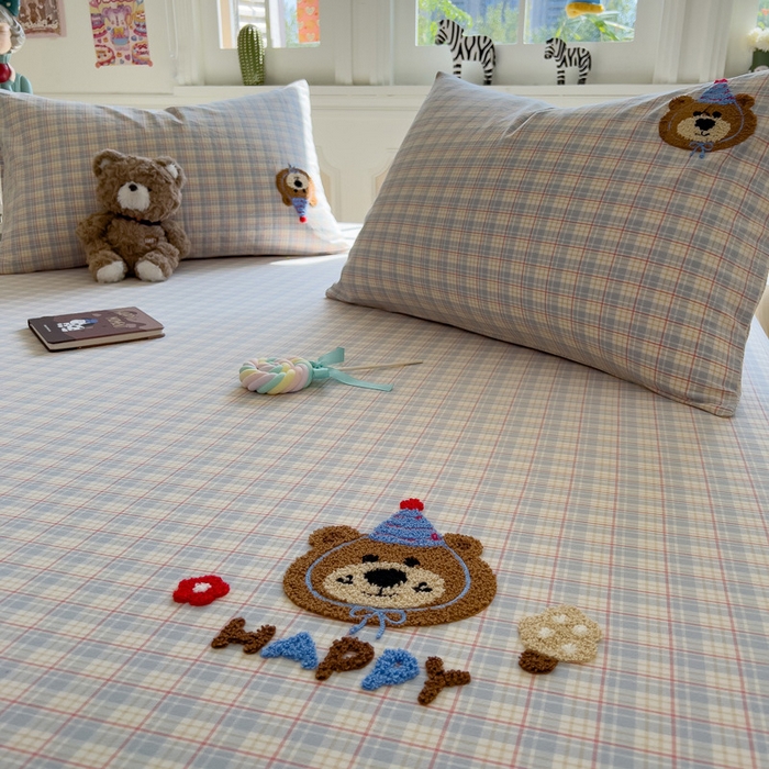 91家纺网 家纺一手货源 找家纺 （总）席世家 2026新款全棉纯棉水洗棉单床笠 床笠单件