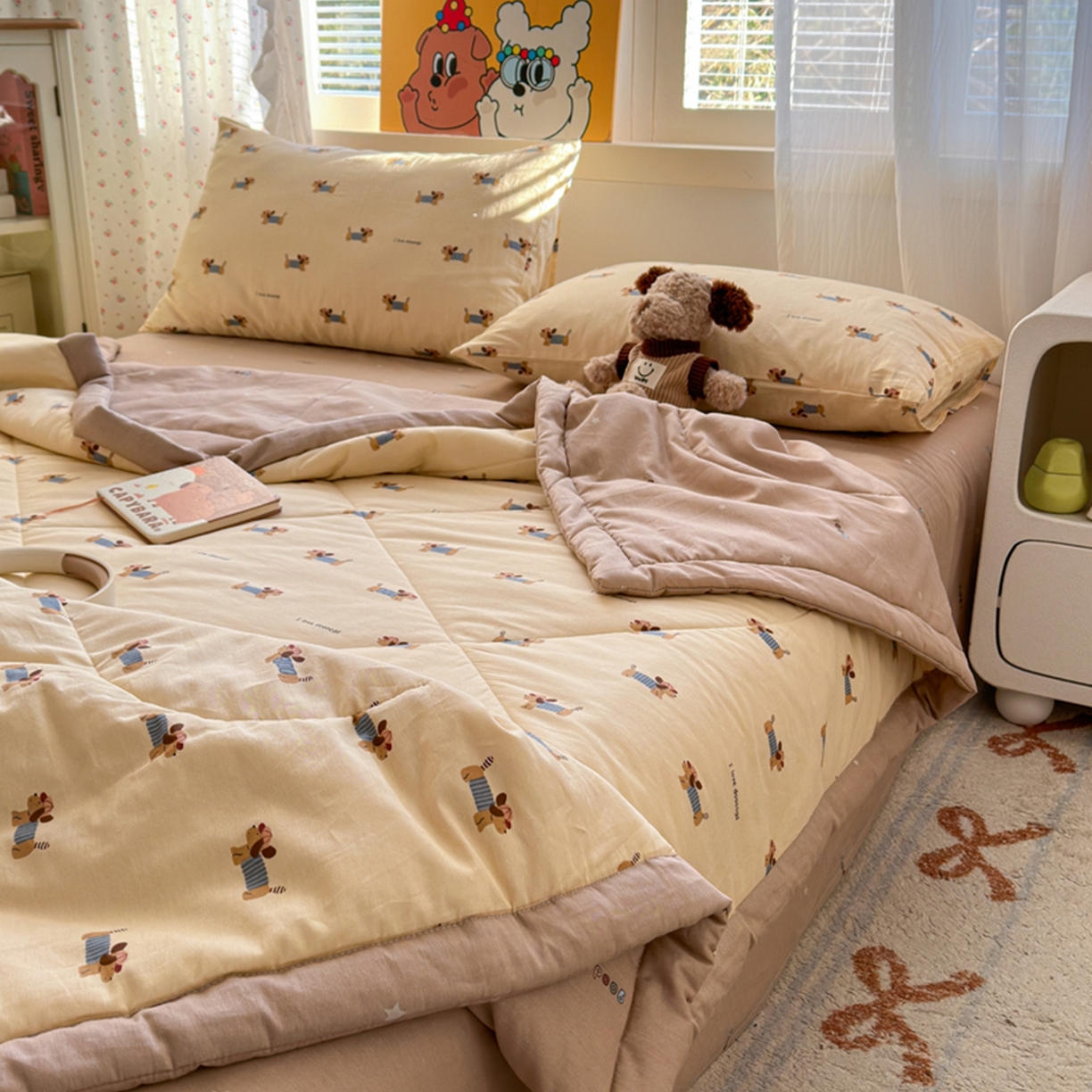 91家纺网 家纺一手货源 找家纺 （总）暖阳 2026新款印花款全棉棉花夏被夏凉被空调被