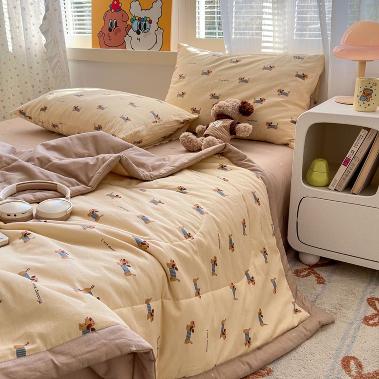 91家纺网 家纺一手货源 找家纺 （总）暖阳 2026新款印花款全棉棉花夏被夏凉被空调被