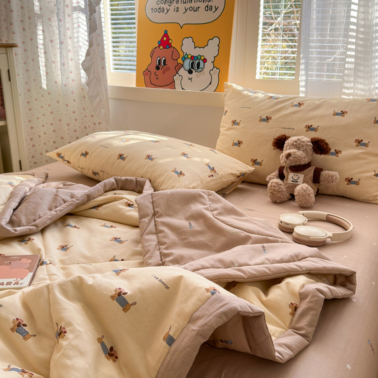 91家纺网 家纺一手货源 找家纺 （总）暖阳 2026新款印花款全棉棉花夏被夏凉被空调被