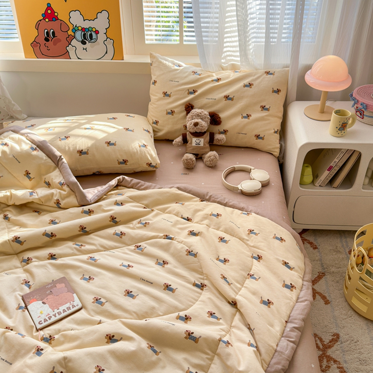 91家纺网 家纺一手货源 找家纺 （总）暖阳 2026新款印花款全棉棉花夏被夏凉被空调被