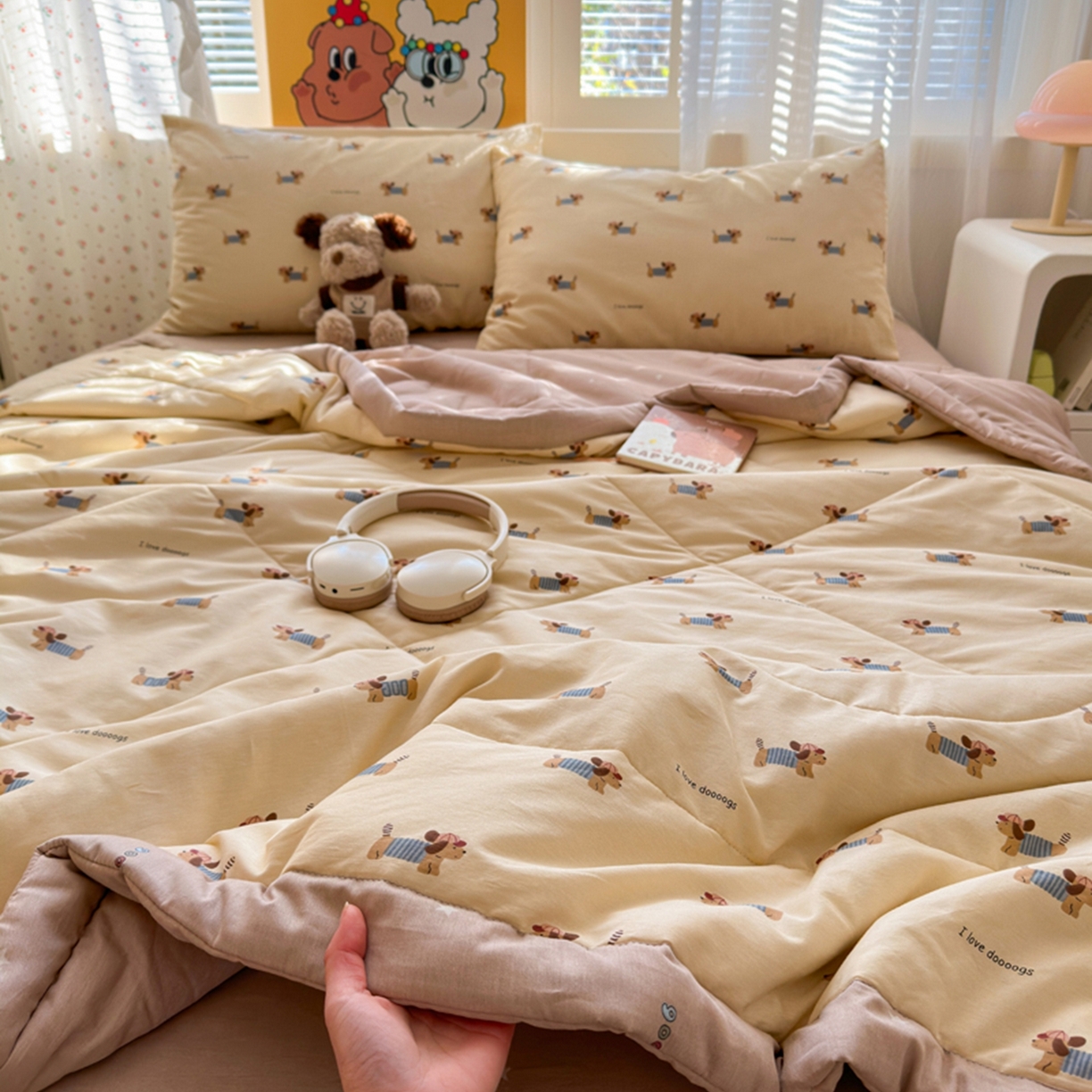 91家纺网 家纺一手货源 找家纺 （总）暖阳 2026新款印花款全棉棉花夏被夏凉被空调被