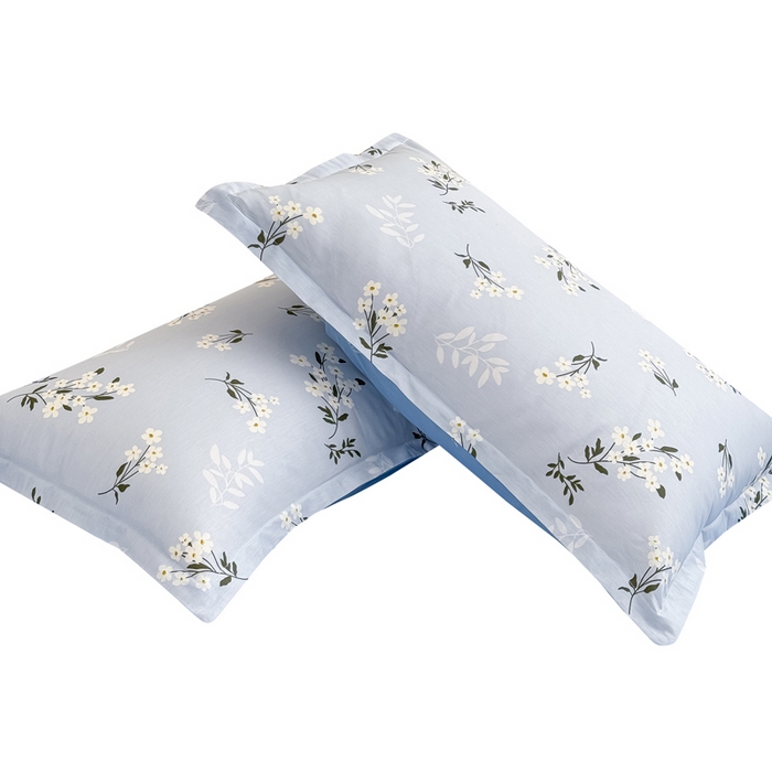 91家纺网 家纺一手货源 找家纺 佑金甜 2026新款精梳全棉印花单被套 春茶弥香