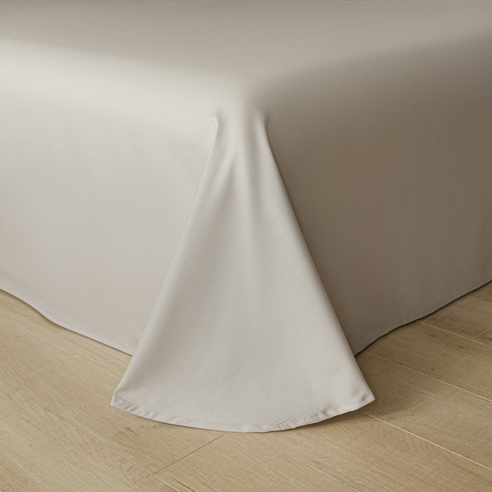 91家纺网 家纺一手货源 找家纺 禾时 2026春夏新品全棉立体浮雕提花双拼色四件套-繁花 北极兰-浅灰银