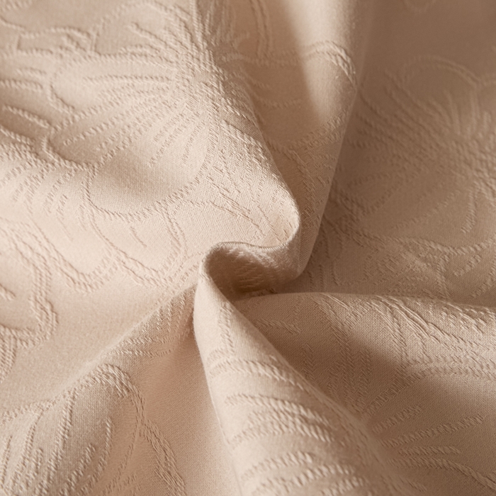 91家纺网 家纺一手货源 找家纺 禾时 2026春夏新品全棉立体浮雕提花双拼色四件套-繁花 裸粉-格调灰