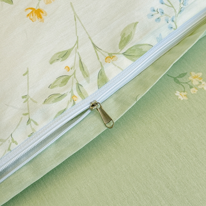 91家纺网 家纺一手货源 找家纺 佑金甜 2026新款精梳全棉印花单被套 林间小筑