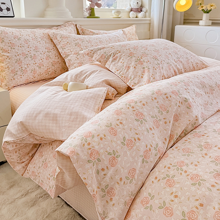 佑金甜 2026新款精梳全棉印花单被套 玫瑰华集