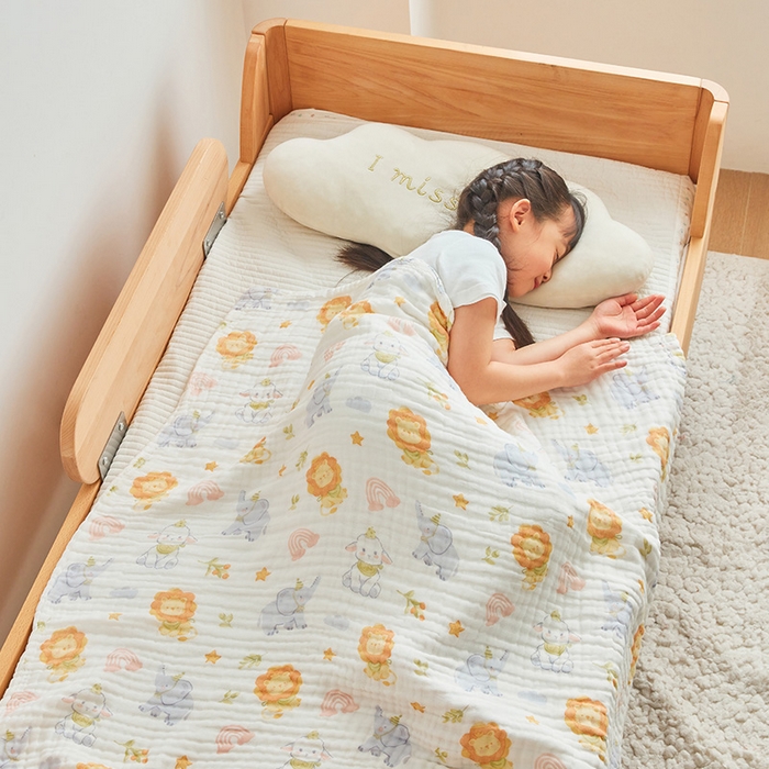 （总）嗨生活 2026新款A类婴幼儿童夏凉空调被子浴巾六层纱布毛巾被纯棉办公室幼儿园午睡盖毯子