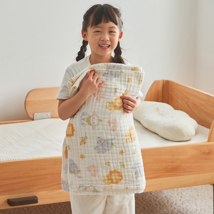 91家纺网 家纺一手货源 找家纺 （总）嗨生活 2026新款A类婴幼儿童夏凉空调被子浴巾六层纱布毛巾被纯棉办公室幼儿园午睡盖毯子