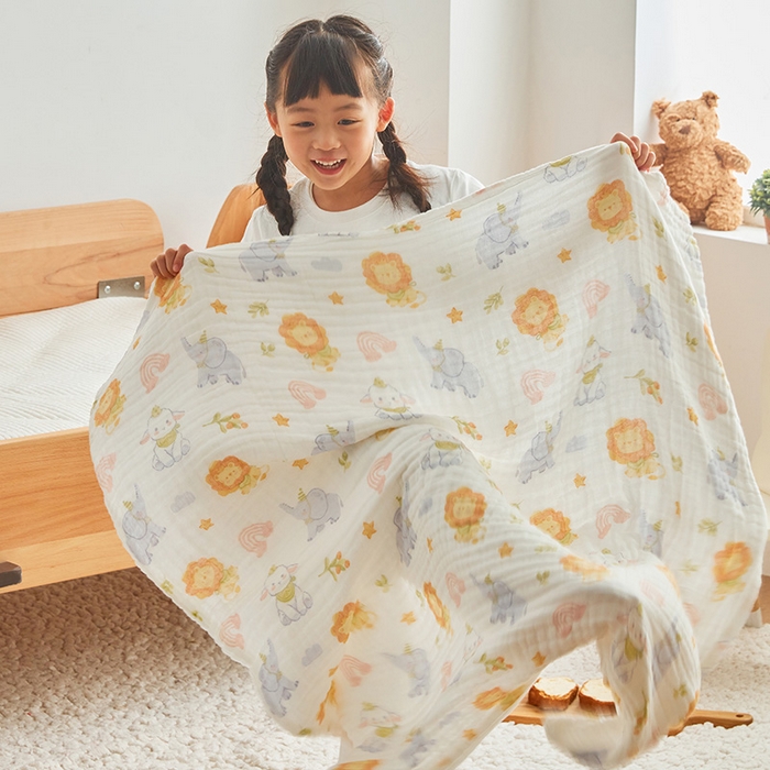 91家纺网 家纺一手货源 找家纺 （总）嗨生活 2026新款A类婴幼儿童夏凉空调被子浴巾六层纱布毛巾被纯棉办公室幼儿园午睡盖毯子