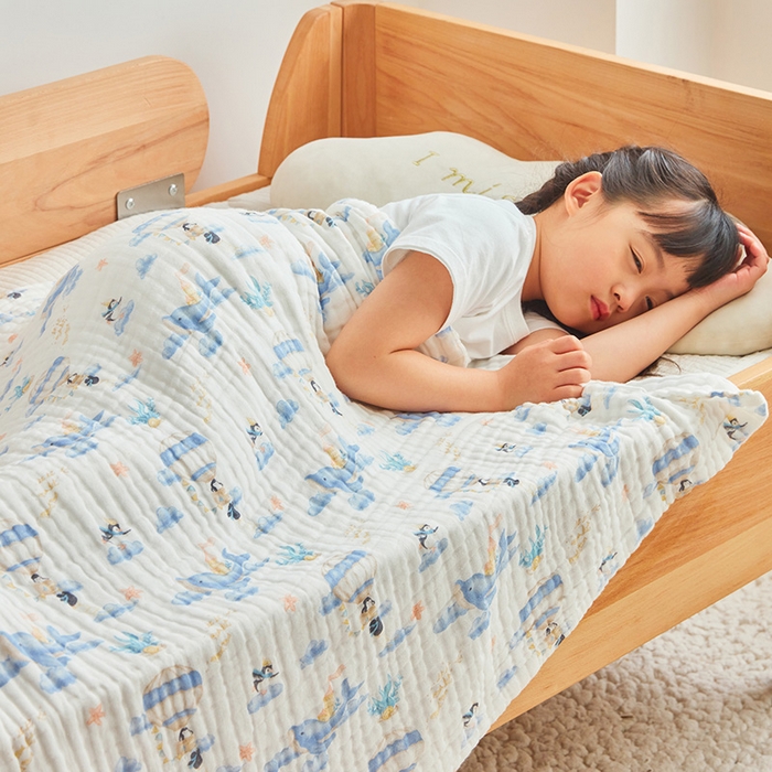 91家纺网 家纺一手货源 找家纺 （总）嗨生活 2026新款A类婴幼儿童夏凉空调被子浴巾六层纱布毛巾被纯棉办公室幼儿园午睡盖毯子