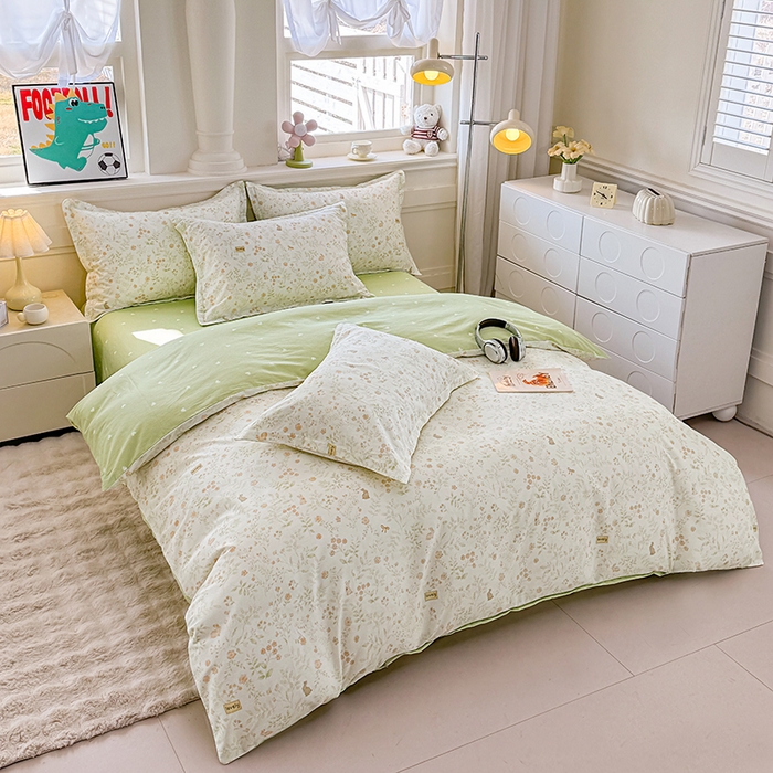 91家纺网 家纺一手货源 找家纺 佑金甜 2026新款精梳全棉印花单被套 青兔集