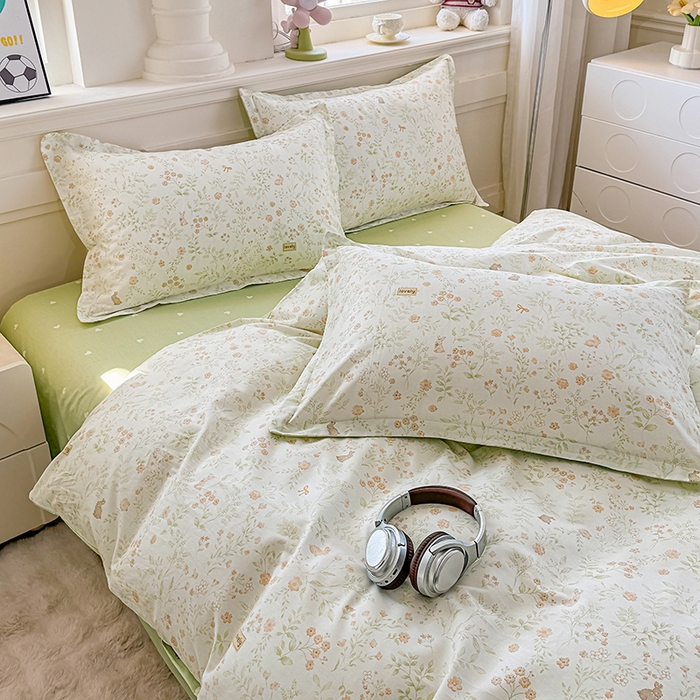 91家纺网 家纺一手货源 找家纺 佑金甜 2026新款精梳全棉印花单被套 青兔集