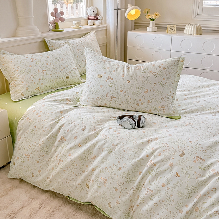 91家纺网 家纺一手货源 找家纺 佑金甜 2026新款精梳全棉印花单被套 青兔集