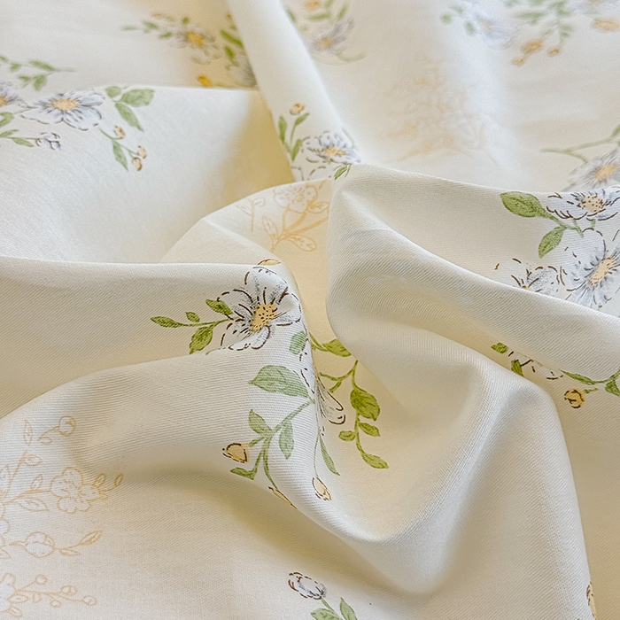 91家纺网 家纺一手货源 找家纺 佑金甜 2026新款精梳全棉印花单被套 青枝白樱