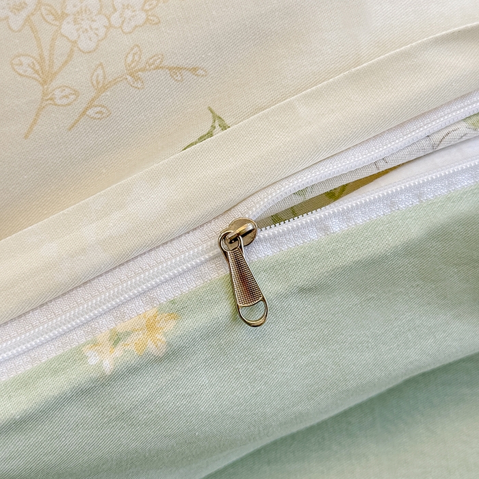 91家纺网 家纺一手货源 找家纺 佑金甜 2026新款精梳全棉印花单被套 青枝白樱