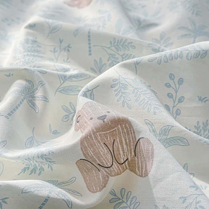 91家纺网 家纺一手货源 找家纺 佑金甜 2026新款精梳全棉印花单被套 森友会