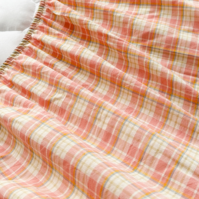 91家纺网 家纺一手货源 找家纺 犇牛仓储供应链 2026新款亲肤纯棉加厚床笠 简兮粉