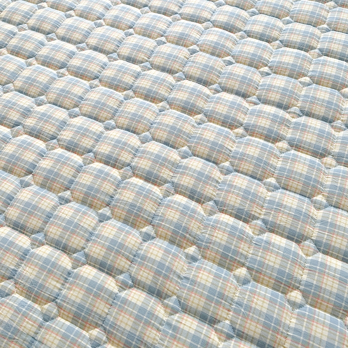 91家纺网 家纺一手货源 找家纺 犇牛仓储供应链 2026新款亲肤纯棉加厚床笠 简兮蓝