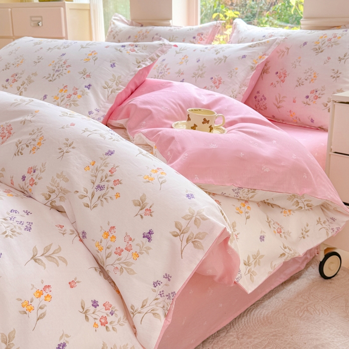佑金甜 2026新款精梳全棉印花单被套 小梨漫