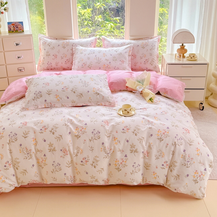 91家纺网 家纺一手货源 找家纺 佑金甜 2026新款精梳全棉印花单被套 小梨漫