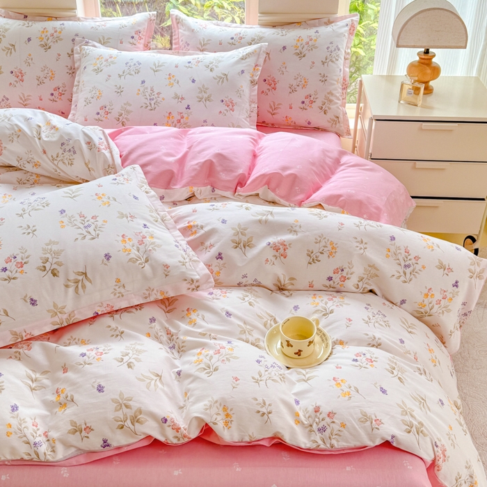 91家纺网 家纺一手货源 找家纺 佑金甜 2026新款精梳全棉印花单被套 小梨漫