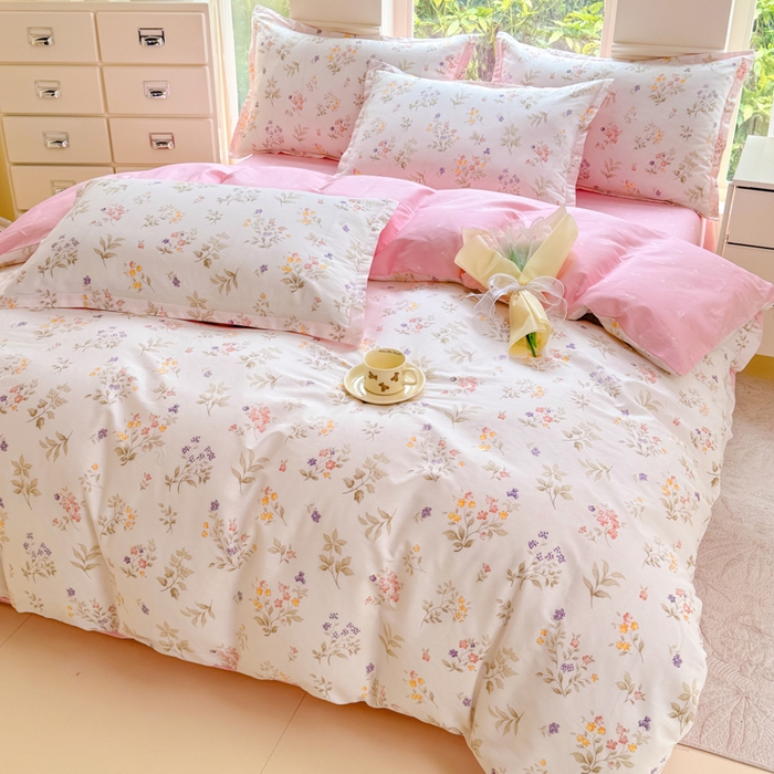 91家纺网 家纺一手货源 找家纺 佑金甜 2026新款精梳全棉印花单被套 小梨漫