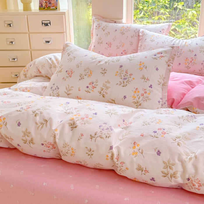 91家纺网 家纺一手货源 找家纺 佑金甜 2026新款精梳全棉印花单被套 小梨漫