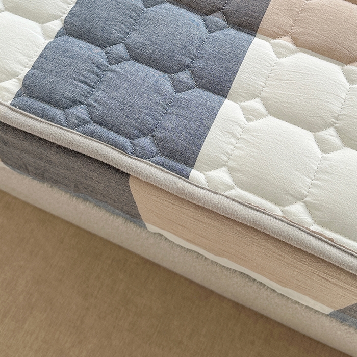 91家纺网 家纺一手货源 找家纺 犇牛仓储供应链 2026新款亲肤纯棉加厚床笠 经典蓝大格