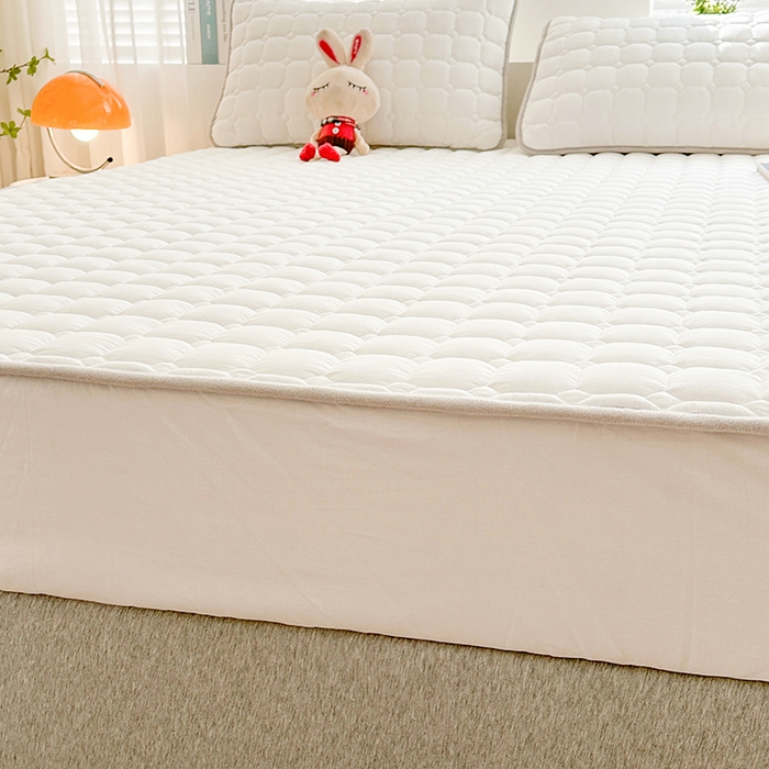 91家纺网 家纺一手货源 找家纺 犇牛仓储供应链 2026新款亲肤纯棉加厚床笠 经典月光白