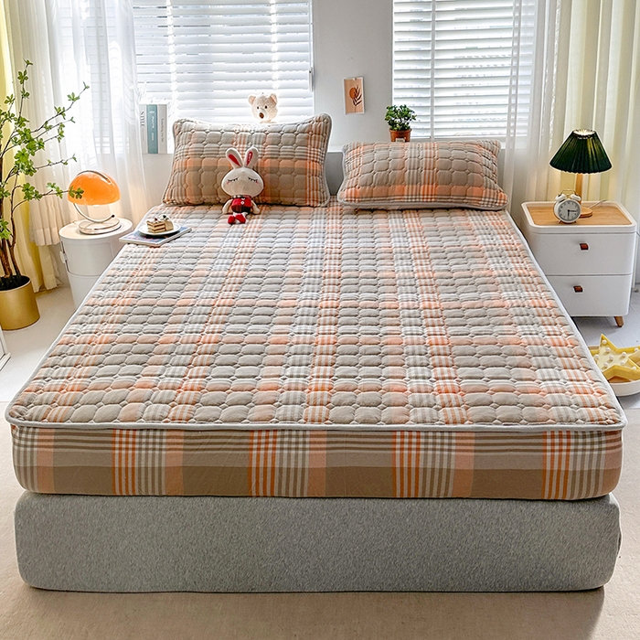 犇牛仓储供应链 2026新款亲肤纯棉加厚床笠 乐享时光-咖