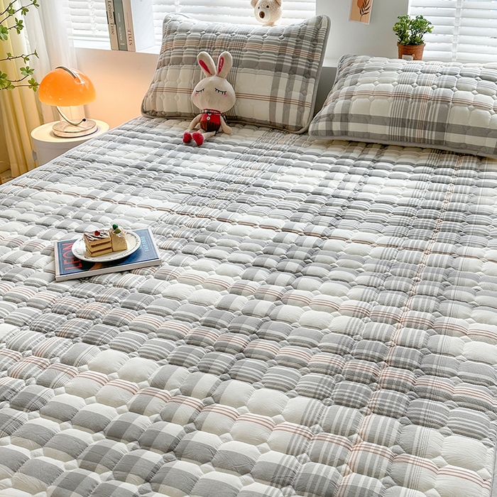 91家纺网 家纺一手货源 找家纺 犇牛仓储供应链 2026新款亲肤纯棉加厚床笠 时光灰色