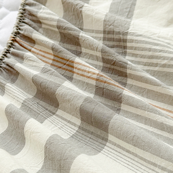 91家纺网 家纺一手货源 找家纺 犇牛仓储供应链 2026新款亲肤纯棉加厚床笠 时光灰色