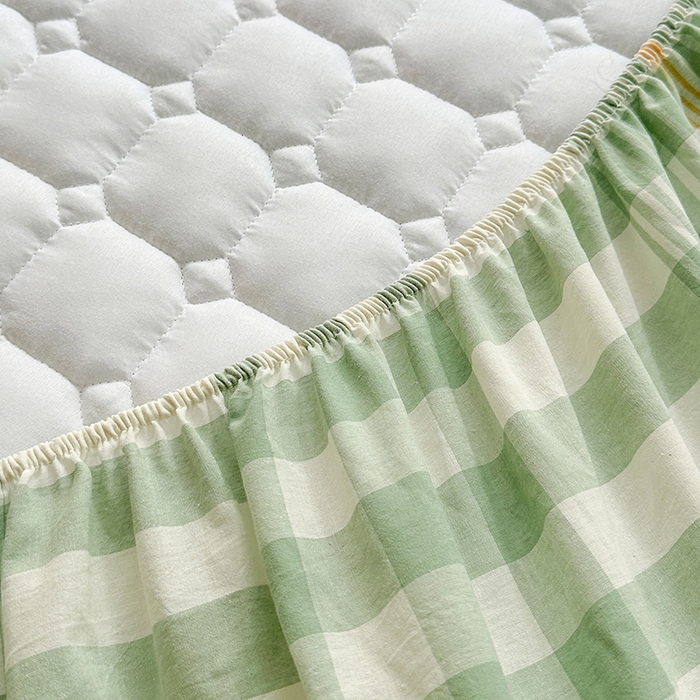 91家纺网 家纺一手货源 找家纺 犇牛仓储供应链 2026新款亲肤纯棉加厚床笠 时光浅蓝色